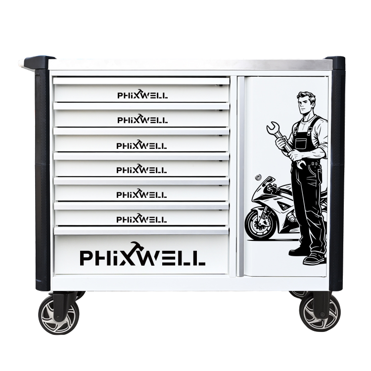 719516 PHIXWELL 7 çekmeceli yeni model takım dolabı