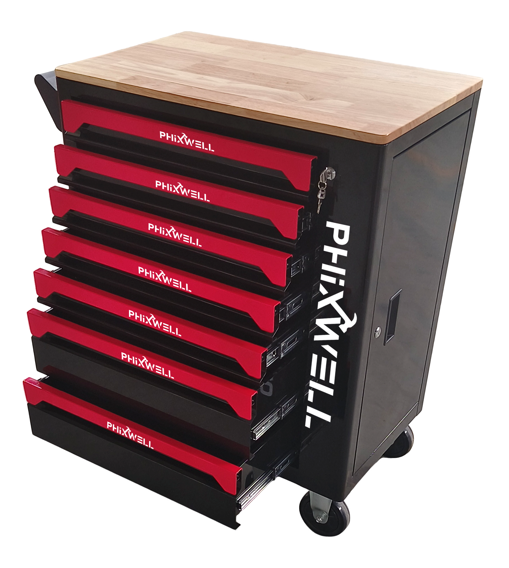 719507 PHIXWELL 7 çekmeceli tezgahlı takım dolabı