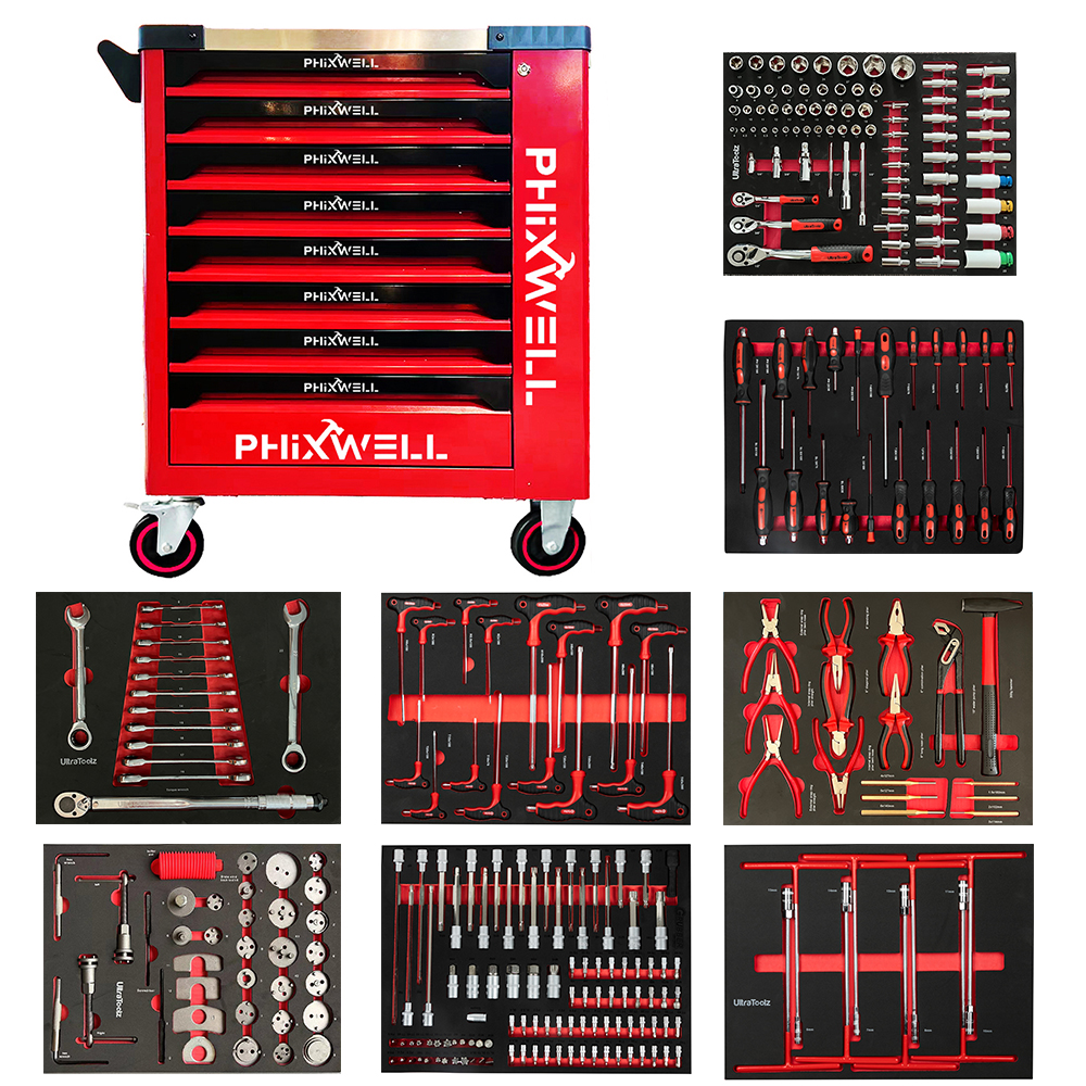 719513 PHIXWELL 8 çekmeceli takım dolabı